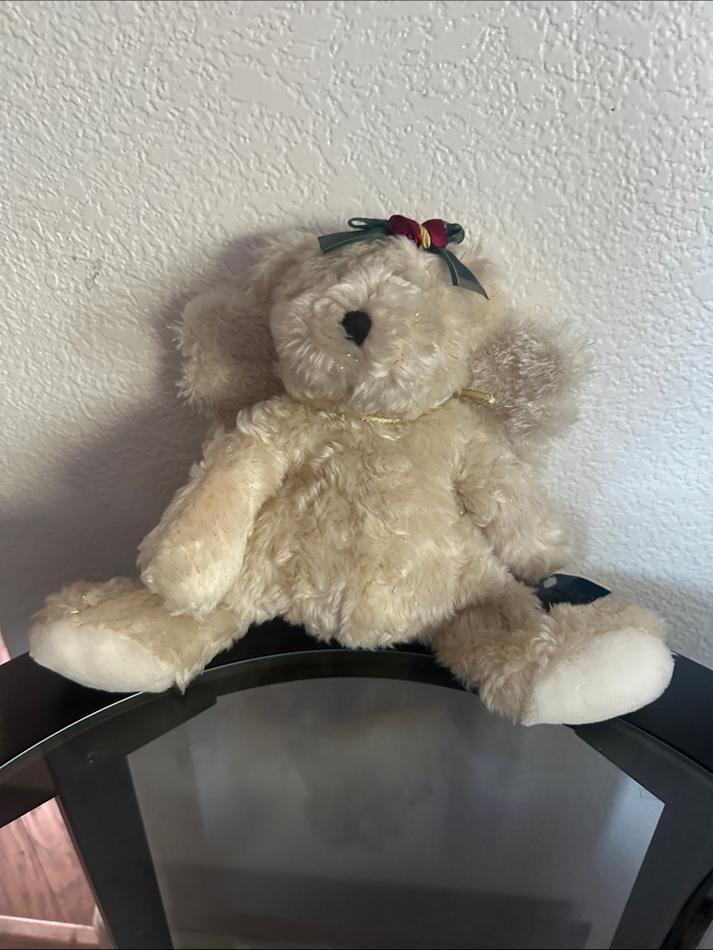 Heritage Collection by Ganz - Cream Plush Teddy Bear - Christmas  😇 Angel Bear